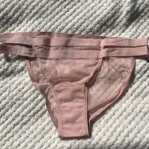 Victoria’s Secret Luxe Lingerie Mesh Strapped Panties